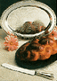 Challah, Knife and platter