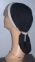 Black Batiste Double Cording Snood Headcoverings