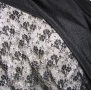 Black Chantilly Lace Black Lined Snood Head Covering