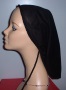 Black Cotton Snood Headcovering #13