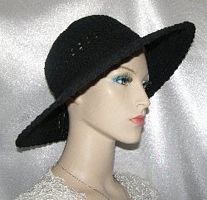 Black Crochet Bolo Kova Hat Headcovering