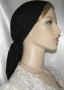 Black Gauze Cotton Snood Headcoverings - Band Ties 