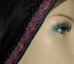 Black Pink Jacquard Band Snood Head Coverings