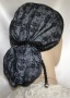 Black Chantilly Lace Lined Snood Head Covering