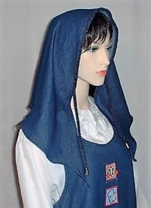 Headcovering - Blue Denim Tiechel Scarf