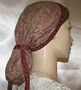 Bronze Band Ties Paisley Design Snood Headcoverings