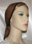 Brown Batiste Snood Head Coverings
