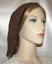 Brown Gauze Cotton Mimkhatah Kerchief Headcoverings