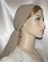 Buff Suede Fabric Tiechel Scarf Head Covering