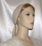 Creme Gauze Cotton Snood Head Coverings