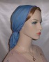 Denim Blue Batiste Snood Headcoverings