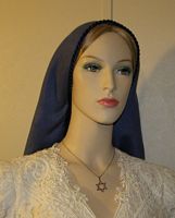 Denim Cotton Tiechel Scarf Headcovering