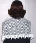 Ivory Floral Lace Shabbat Shawl
