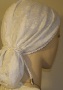 Ivory Plain Lace Lined Snood Head Covering