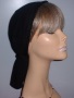 Black Lined Snood Head Covering #2