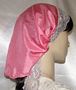 Milka Pink Satin Mimkhatah Kerchief Head Coverings