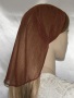 Miriam Brown Net Mimkhatah Kerchief Head Coverings