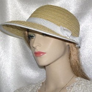 Tan Weave Bow Style Kova Hat Headcoverings