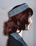 Black Turquoise Jacquard Bucharian Kippah