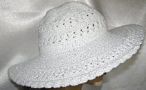 White Crochet Bolo Kova Hat Head Coverings