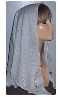 White Eyelet Tiechel Scarf Headcovering