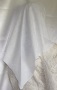 White Paisley Design Tiechel Scarf Head Covering