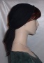 Extra Small Black Cotton Tiechel Scarf Headcovering #4