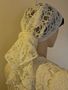 Ivory Untrimmed Lace Shabbat Mantillas Veils Headcoverings