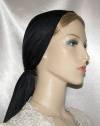 Peach Skin Headscarves Black Peach Skin Scarf