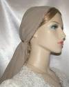 Suede Scarf Hair Coverings Buff Suede Cloth Scarf