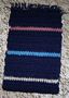 Navy Pastel Stripe Crochet Scarf Navy Pastel Stripe Crochet Scarf