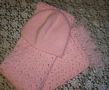 Pink Crochet Frik Hats and Scarf Set Pink Crocheted Hats and Scarves