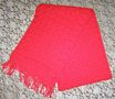 Red Crocheted Frik Cap and Scarf Set Red Crocheted Frik Cap and Scarves