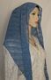 Blue Sparkle Mitpachat Head Covering Alicia Style Mitpachat Scarf Headcovering