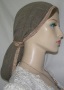 Khaki Rayon Snood Hair Covering