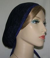 Navy Crinkle Poly Snood