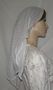 White Silk Design Mitpachat Scarf