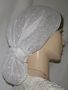 White Silk Scarf Hair Coverings