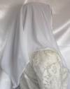 Polyester - Poly Blend Headcoverings White Polyester Scarf
