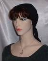 Cotton Tiechels Scarves Black Cotton Scarf