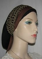 Black & Brown Snood Wrap