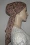Brown Floral Gauze Cotton Mitpachat Tichel