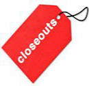 Closeouts &amp Clearance Items