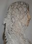 Ivory Floral Lace Hair Wrap Mantilla Veil Head Covering