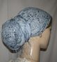 Light Blue & Gray Scarf Head Covering Mitpachat