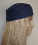 Navy Suede Buchari Kippa
