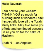 Sticky Note: I especially love all the Torah study links