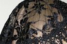 Doily Style Black Lace Embroidery Floral Kippah Head Coverings