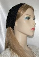 Black Ruffle Headband
