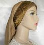 Gold Peach Skin Snood Headcovering Cording Ties